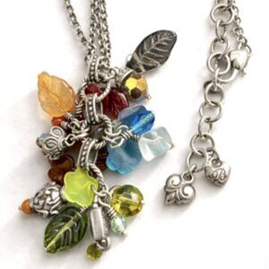 Brighton Venetian Dream Necklace Murano Glass Beads Charm Pendant Italy